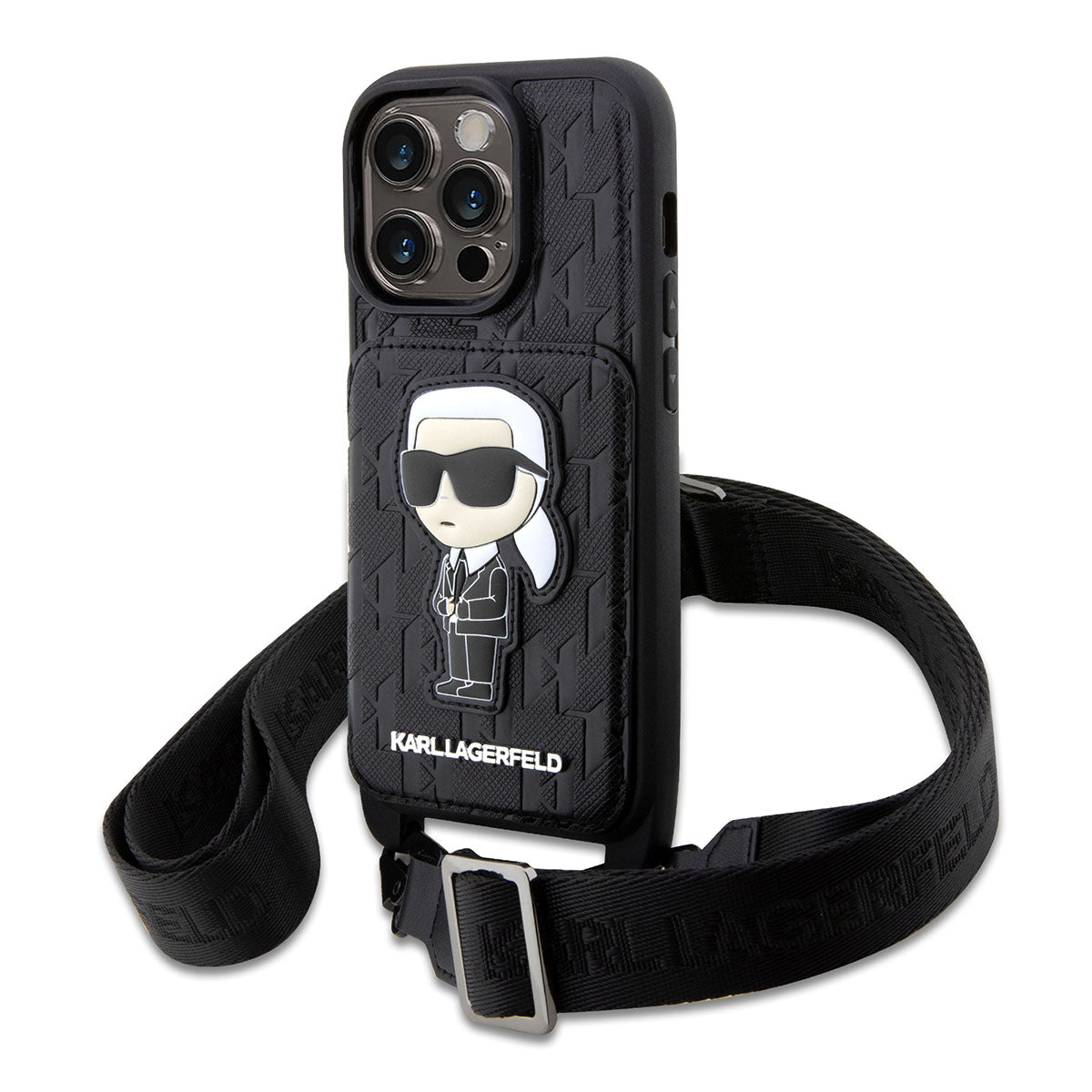 Karl Lagerfeld iPhone 14 Pro Max Kılıf Boyun Askılı Kartlıklı Karl Dizayn Telefon Kılıfı - 1 Karl Lagerfeld iPhone 14 Pro Max Kılıf Boyun Askılı Kartlıklı Karl Dizayn Telefon Kılıfı - 1